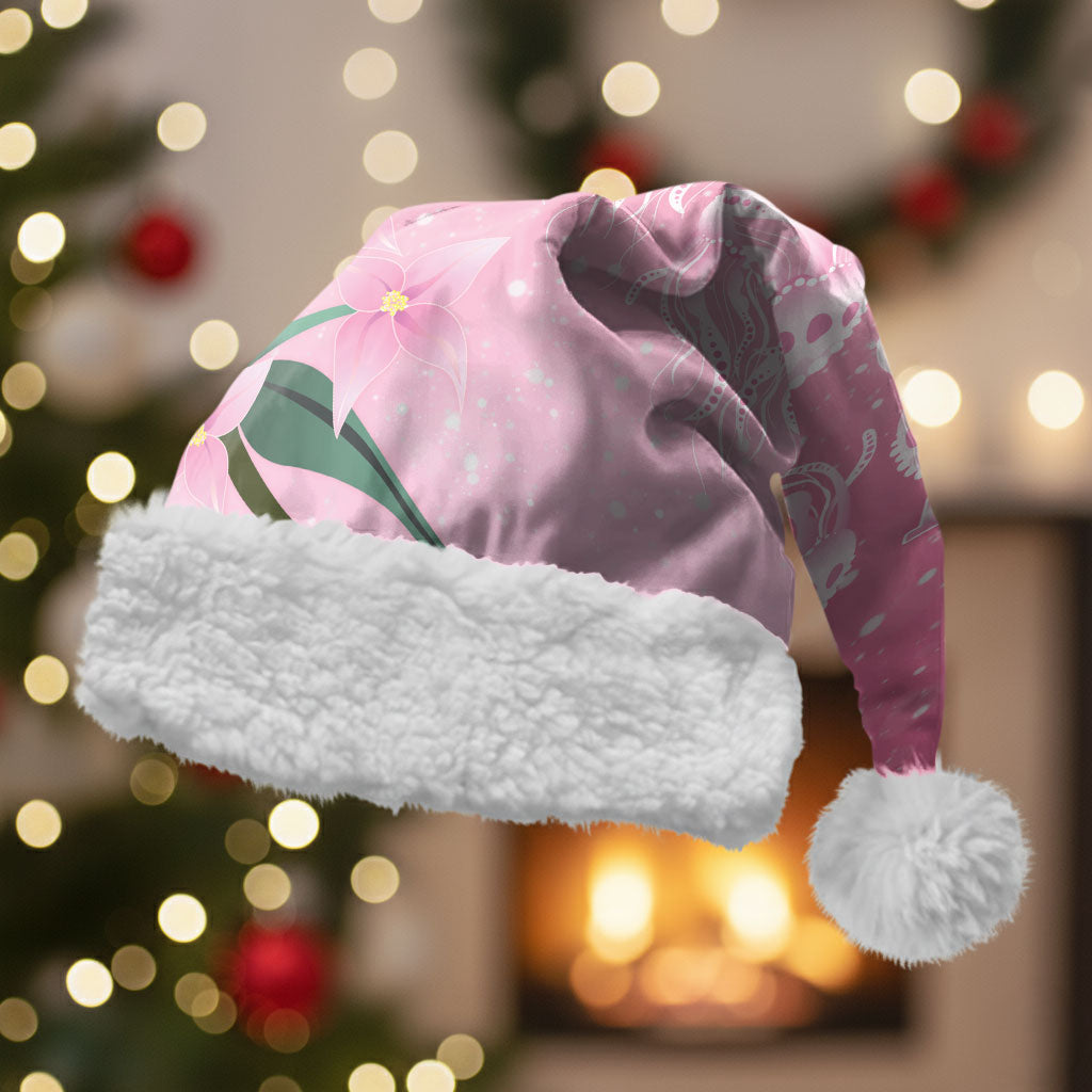 Personalised Pink Boronia of Hope Christmas Santa Hat Australia’s Fight Against Breast Cancer Support