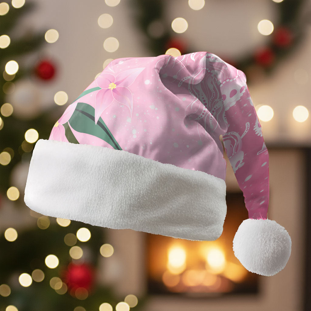 Personalised Pink Boronia of Hope Christmas Santa Hat Australia’s Fight Against Breast Cancer Support