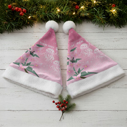 Personalised Pink Boronia of Hope Christmas Santa Hat Australia’s Fight Against Breast Cancer Support