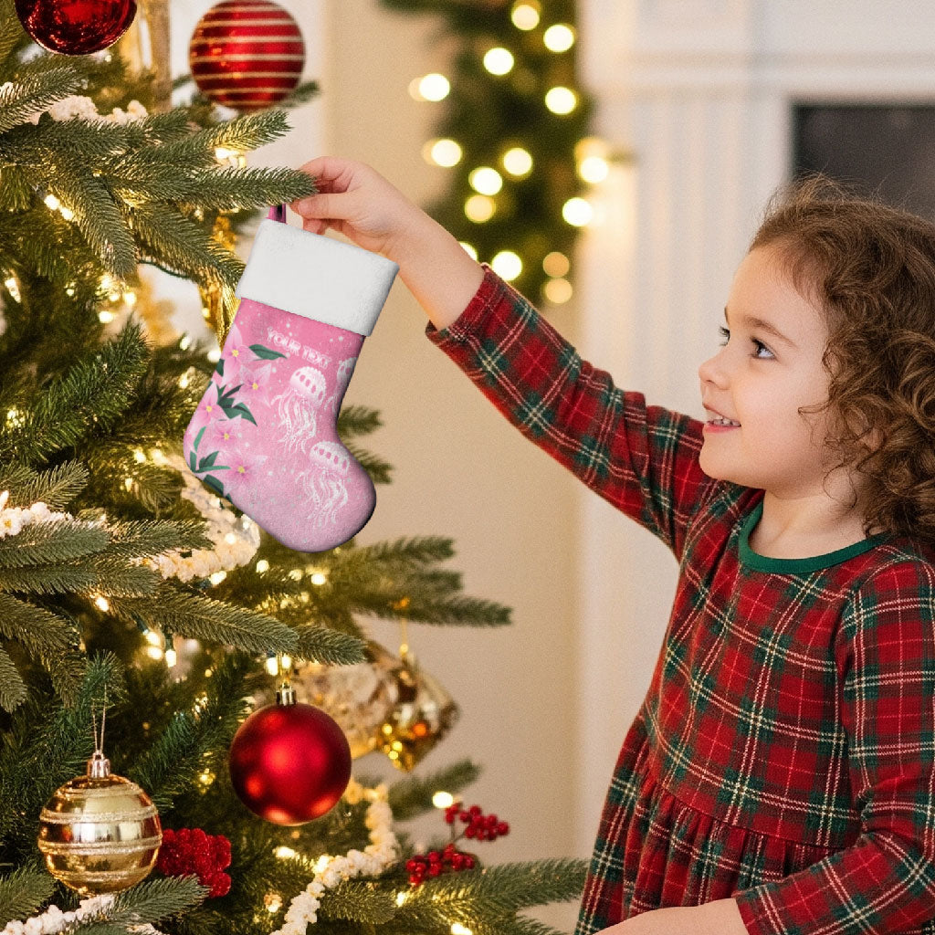 Personalised Pink Boronia of Hope Christmas Stocking Australia’s Fight Against Breast Cancer Support