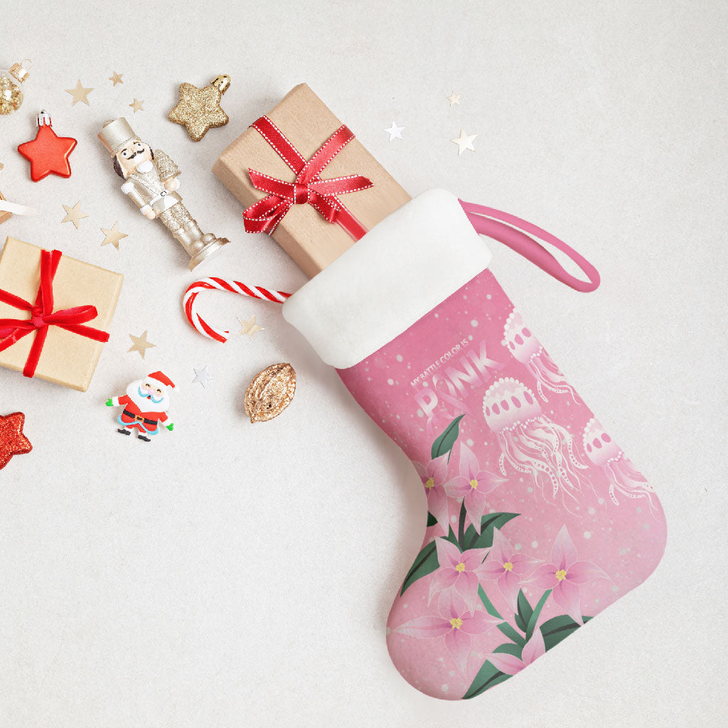 Personalised Pink Boronia of Hope Christmas Stocking Australia’s Fight Against Breast Cancer Support
