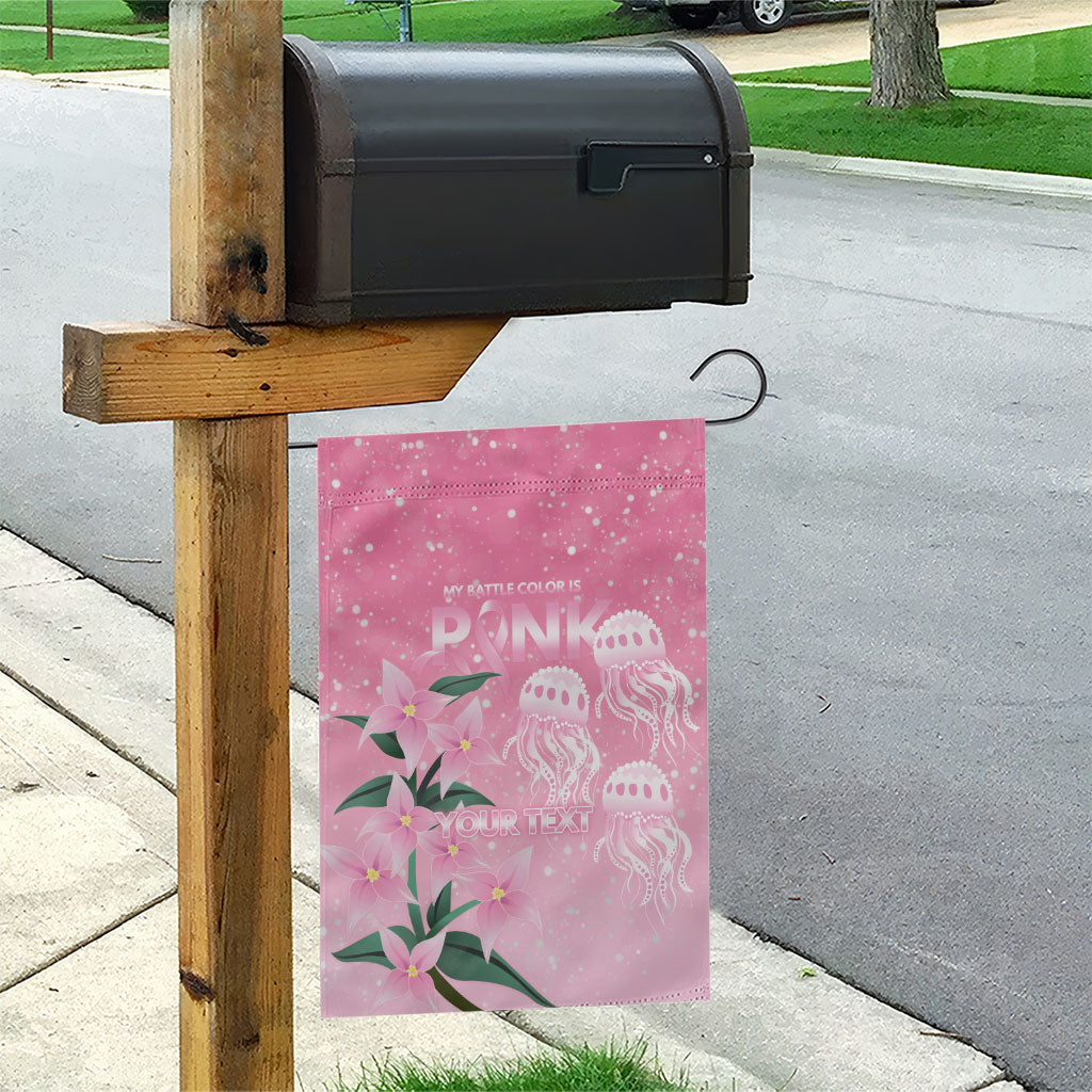 Personalised Pink Boronia of Hope Garden Flag Australia’s Fight Against Breast Cancer Support