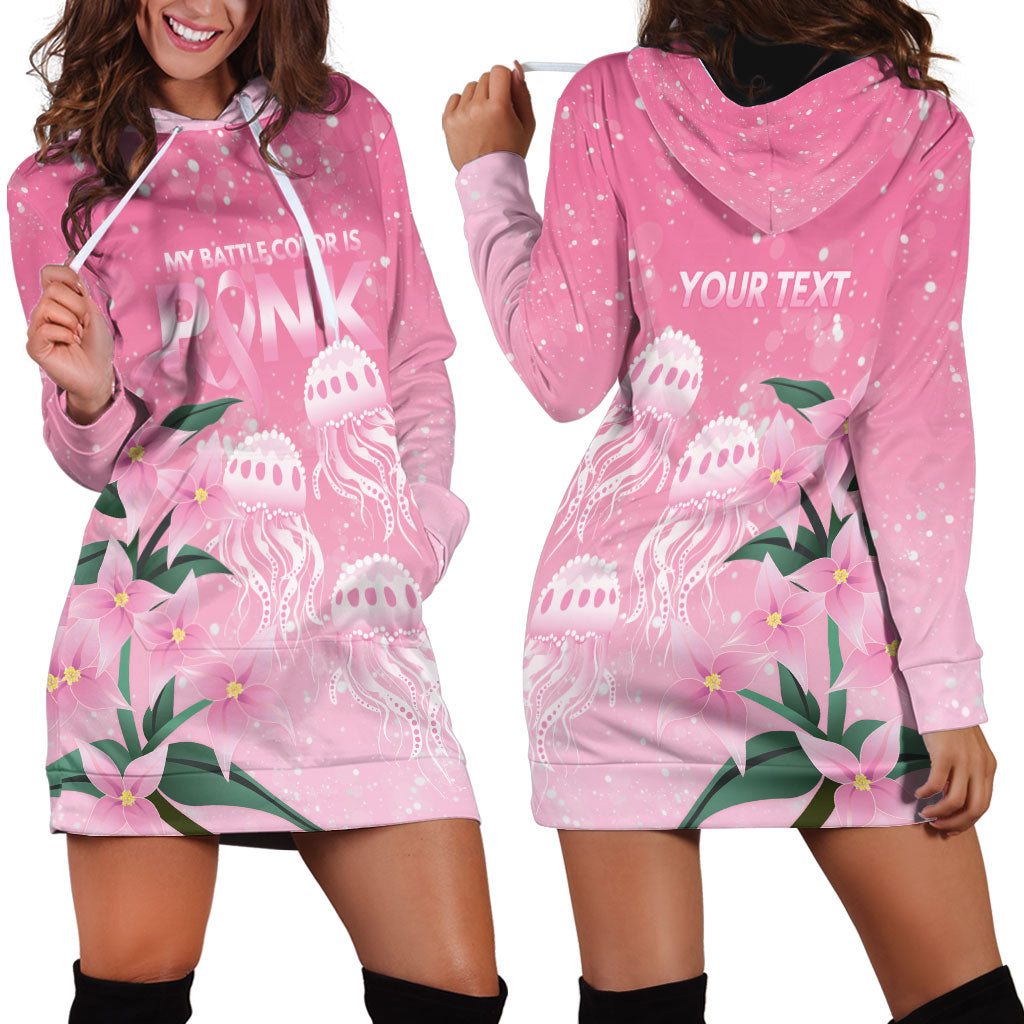 Personalised Pink Boronia of Hope Hoodie Dress Australia’s Fight Against Breast Cancer Support