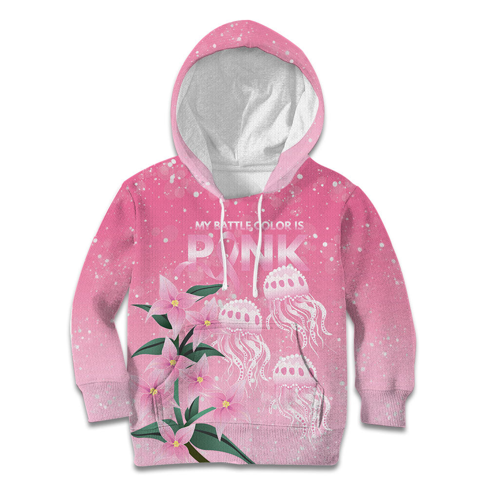 Personalised Pink Boronia of Hope Kid Hoodie Australia’s Fight Against Breast Cancer Support