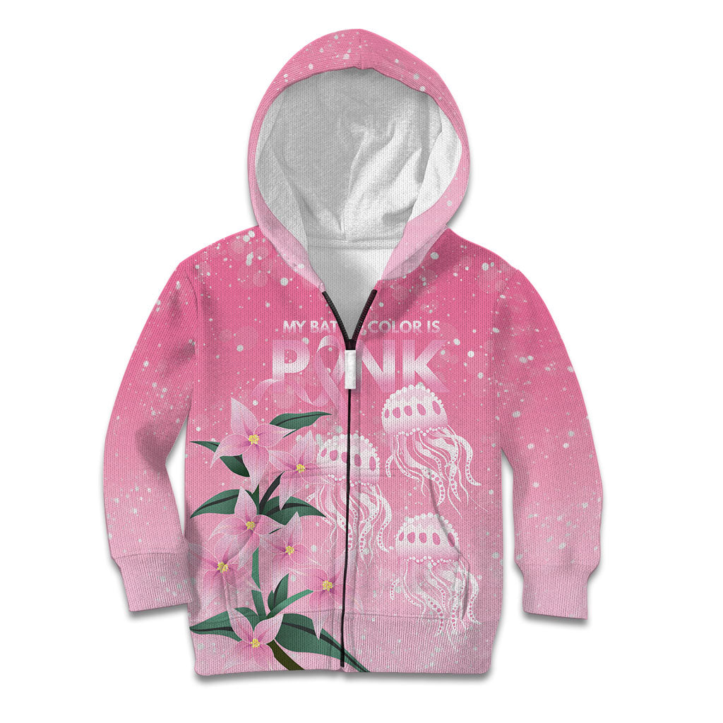 Personalised Pink Boronia of Hope Kid Hoodie Australia’s Fight Against Breast Cancer Support