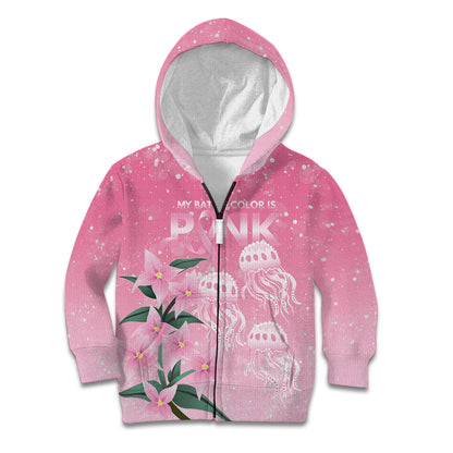 Personalised Pink Boronia of Hope Kid Hoodie Australia’s Fight Against Breast Cancer Support