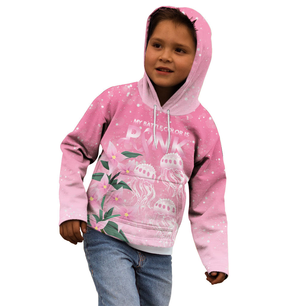 Personalised Pink Boronia of Hope Kid Hoodie Australia’s Fight Against Breast Cancer Support