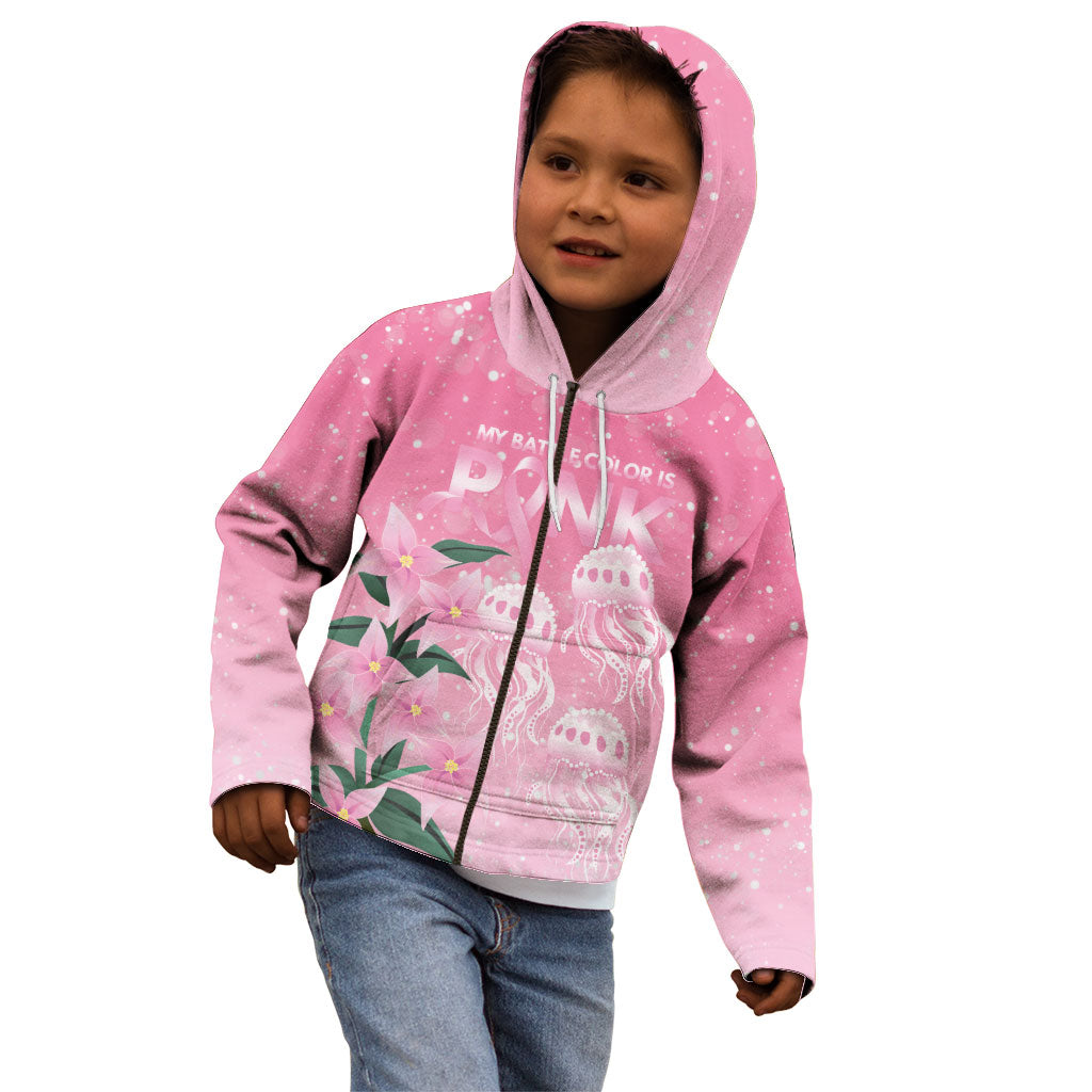 Personalised Pink Boronia of Hope Kid Hoodie Australia’s Fight Against Breast Cancer Support