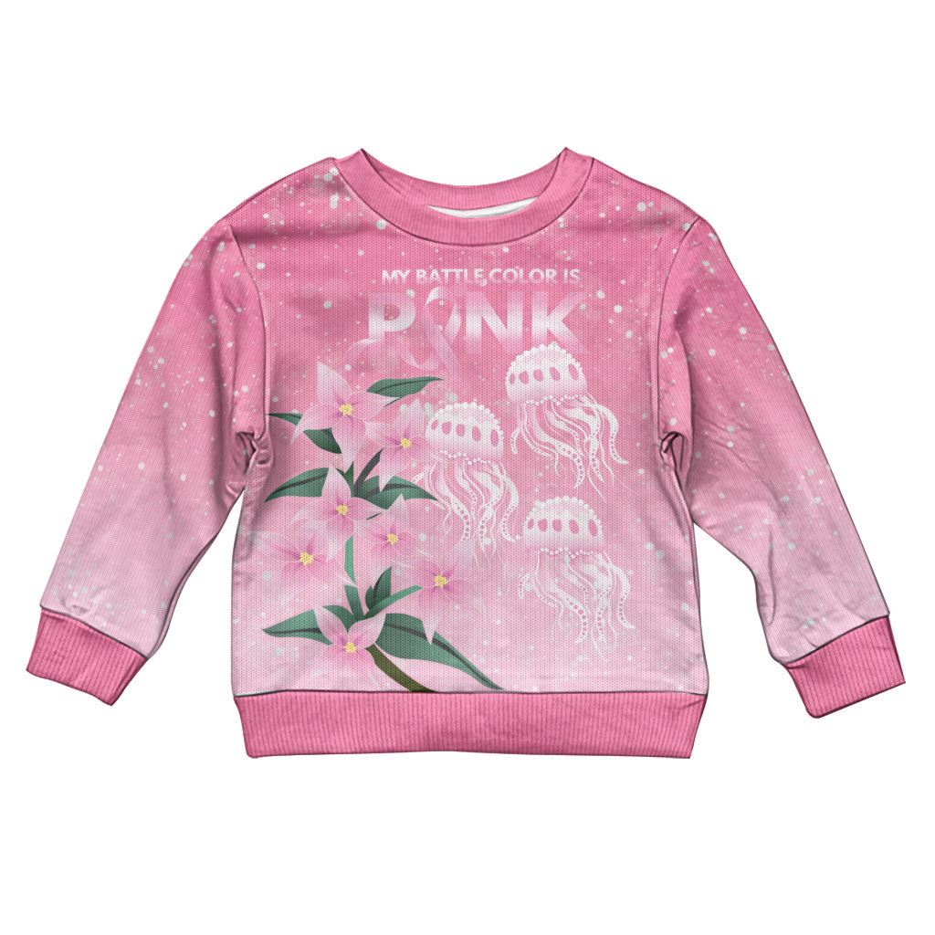 Personalised Pink Boronia of Hope Kid Ugly Christmas Sweater Australia’s Fight Against Breast Cancer Support
