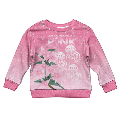 Personalised Pink Boronia of Hope Kid Ugly Christmas Sweater Australia’s Fight Against Breast Cancer Support
