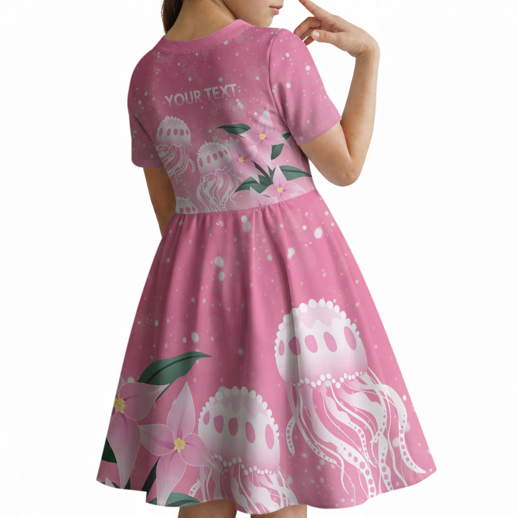 Personalised Pink Boronia of Hope Kid Short Sleeve Dress Australia’s Fight Against Breast Cancer Support