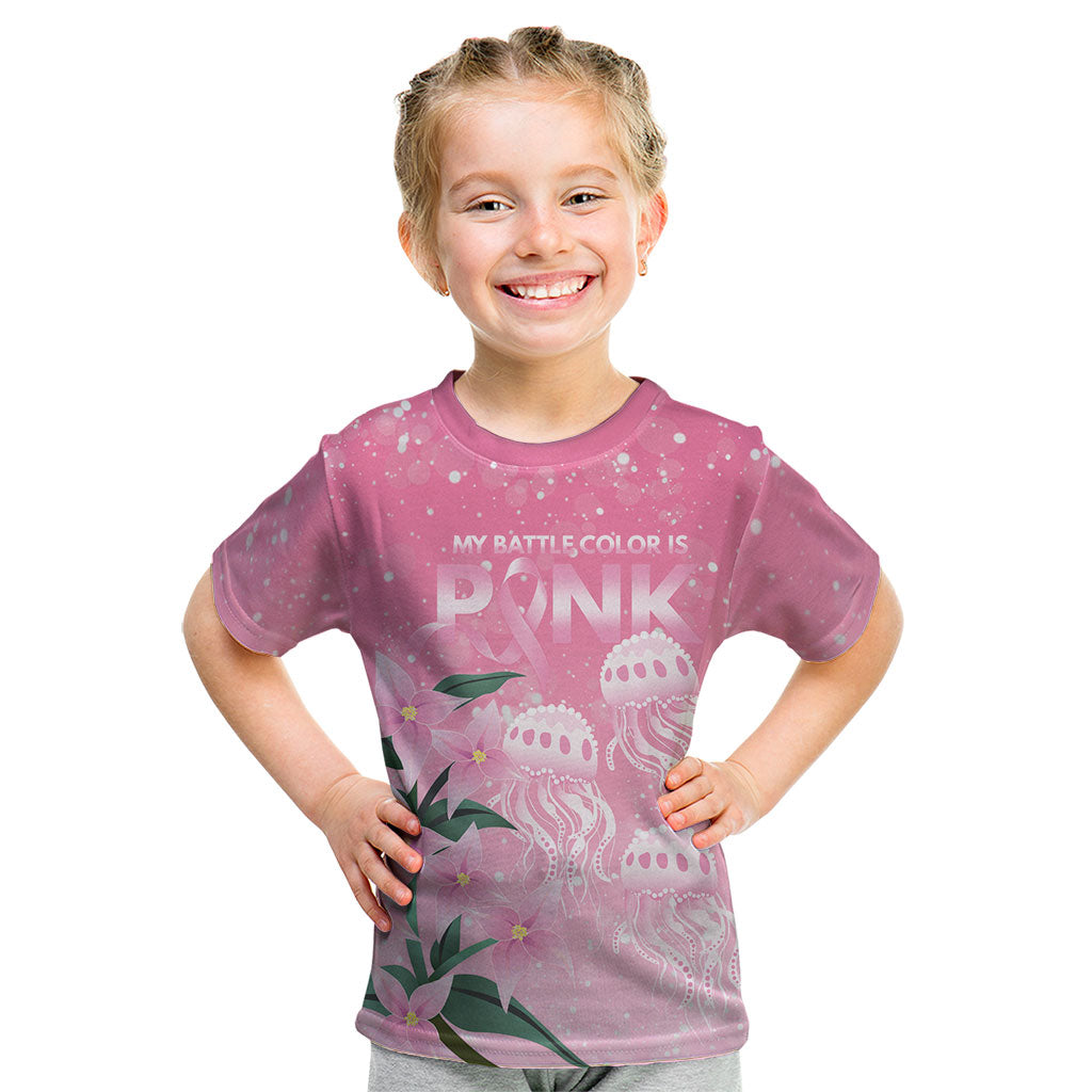 Personalised Pink Boronia of Hope Kid T Shirt Australia’s Fight Against Breast Cancer Support