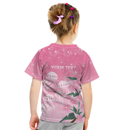 Personalised Pink Boronia of Hope Kid T Shirt Australia’s Fight Against Breast Cancer Support