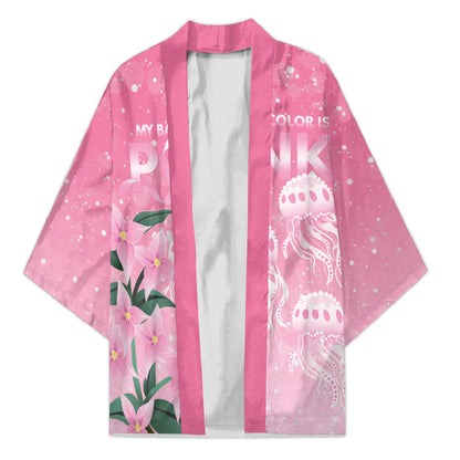 Personalised Pink Boronia of Hope Kimono Australia’s Fight Against Breast Cancer Support