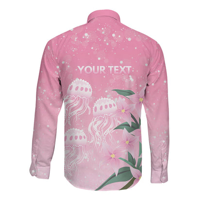 Personalised Pink Boronia of Hope Long Sleeve Button Shirt Australia’s Fight Against Breast Cancer Support