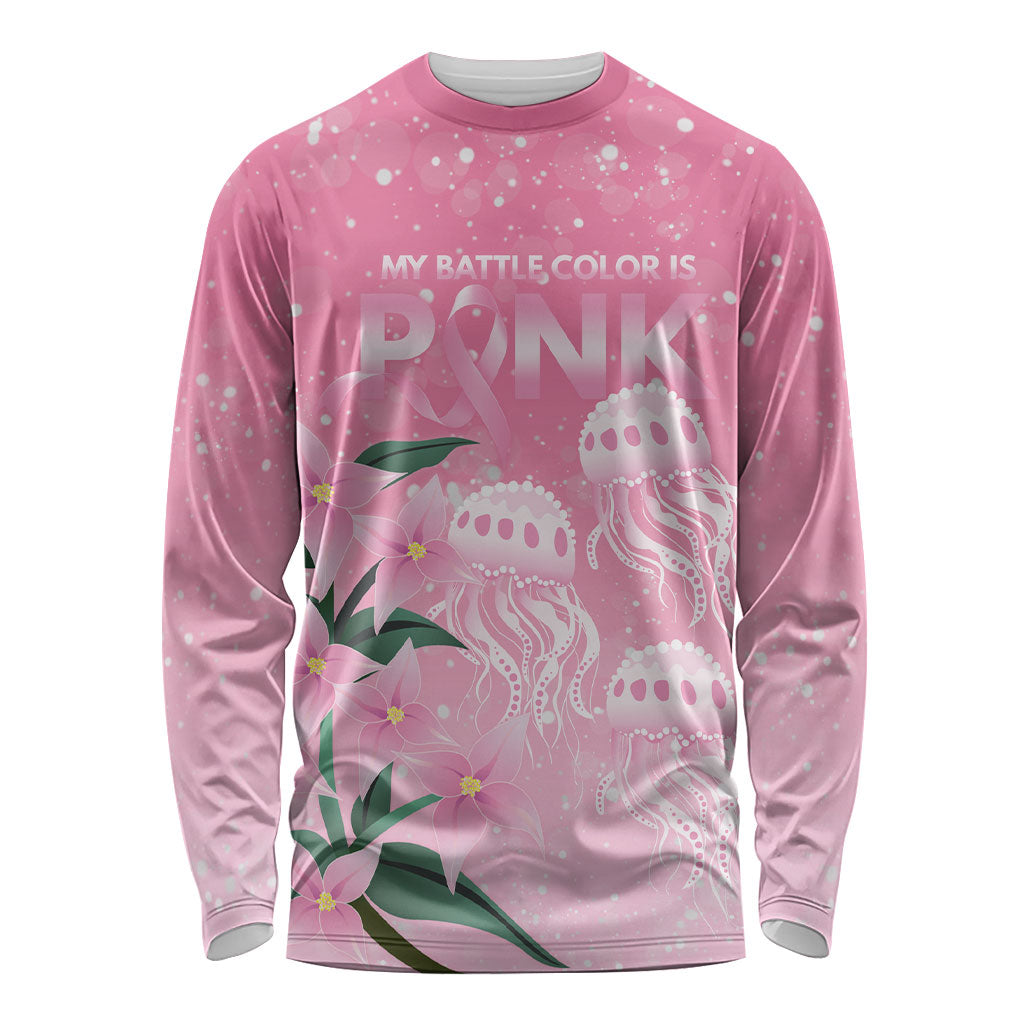 Personalised Pink Boronia of Hope Long Sleeve Shirt Australia’s Fight Against Breast Cancer Support