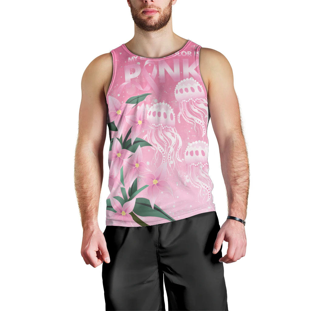 Personalised Pink Boronia of Hope Men Tank Top Australia’s Fight Against Breast Cancer Support