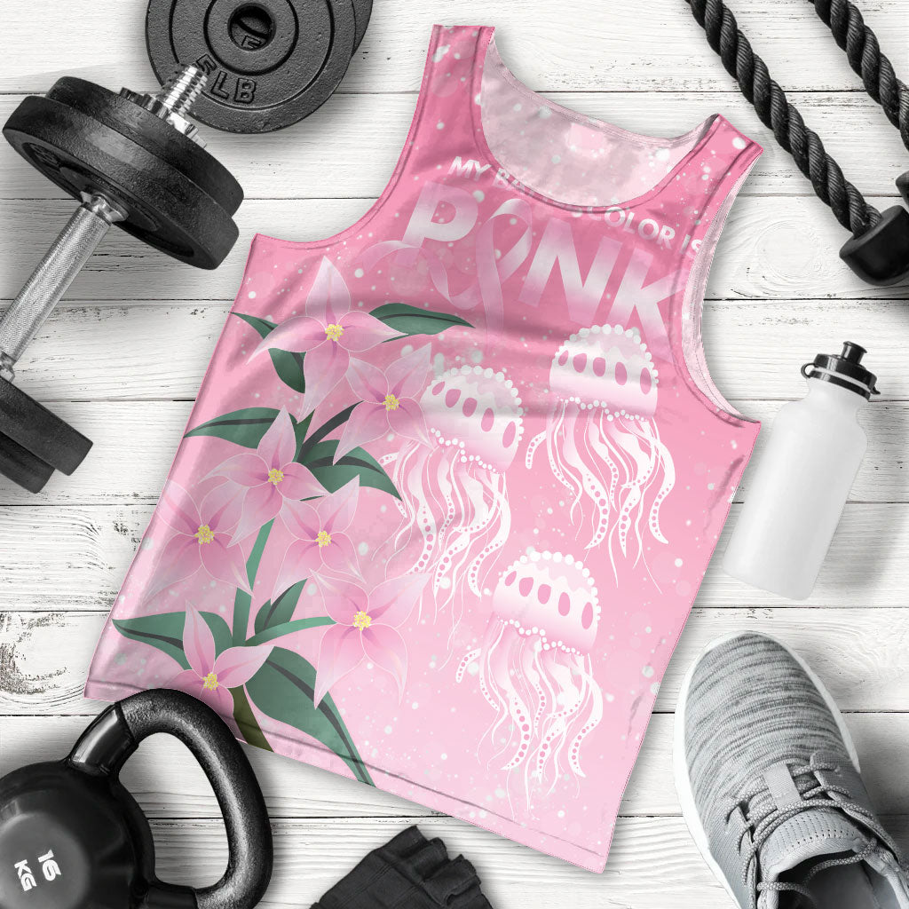 Personalised Pink Boronia of Hope Men Tank Top Australia’s Fight Against Breast Cancer Support