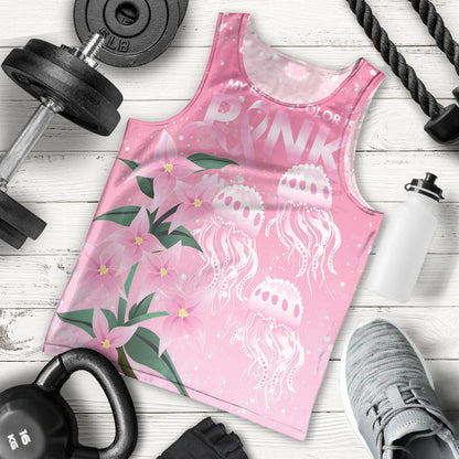 Personalised Pink Boronia of Hope Men Tank Top Australia’s Fight Against Breast Cancer Support
