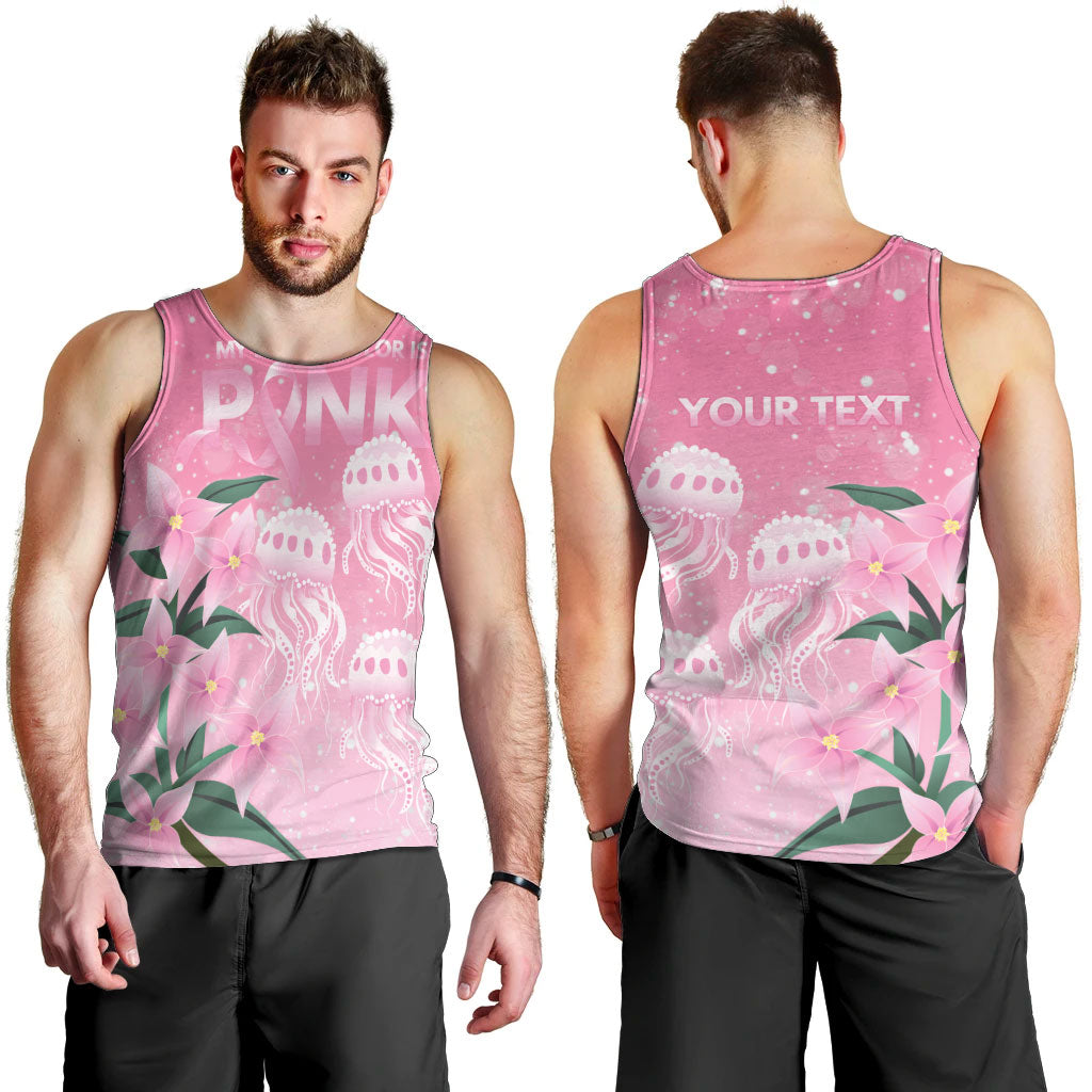 Personalised Pink Boronia of Hope Men Tank Top Australia’s Fight Against Breast Cancer Support