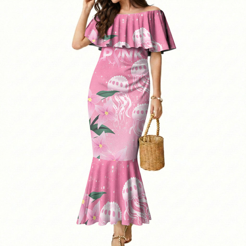 Personalised Pink Boronia of Hope Mermaid Dress Australia’s Fight Against Breast Cancer Support