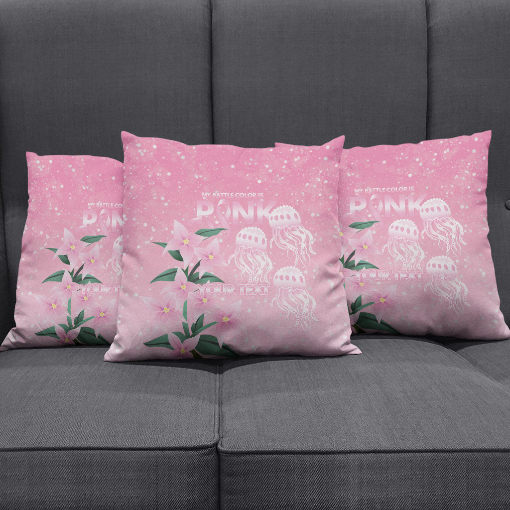 Personalised Pink Boronia of Hope Pillow Cover Australia’s Fight Against Breast Cancer Support