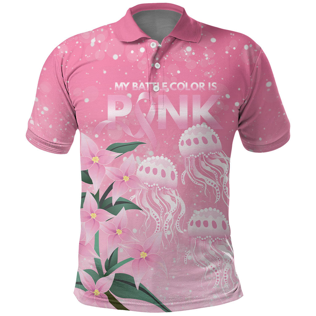 Personalised Pink Boronia of Hope Polo Shirt Australia’s Fight Against Breast Cancer Support
