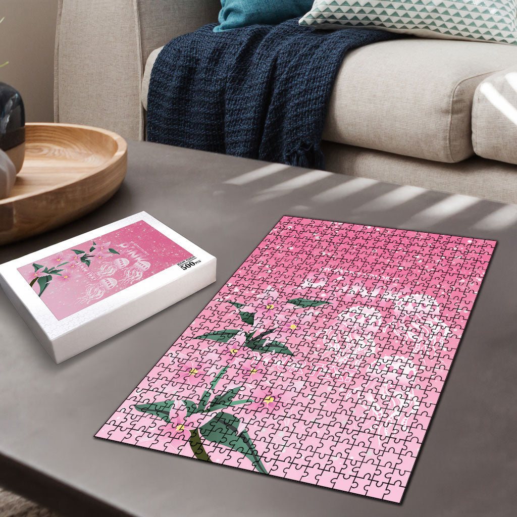 Personalised Pink Boronia of Hope Puzzle Australia’s Fight Against Breast Cancer Support