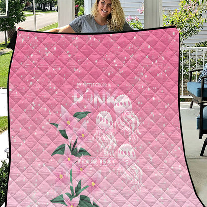 Personalised Pink Boronia of Hope Quilt Australia’s Fight Against Breast Cancer Support