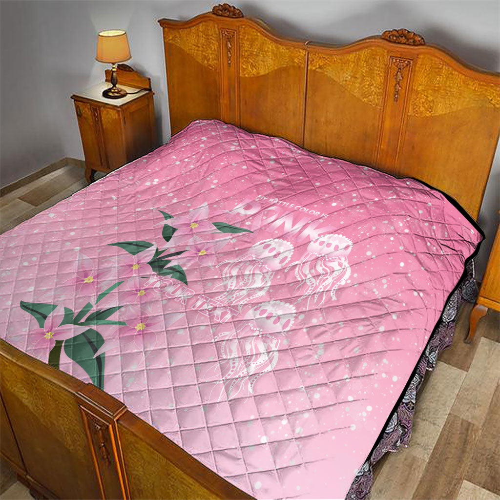 Personalised Pink Boronia of Hope Quilt Australia’s Fight Against Breast Cancer Support