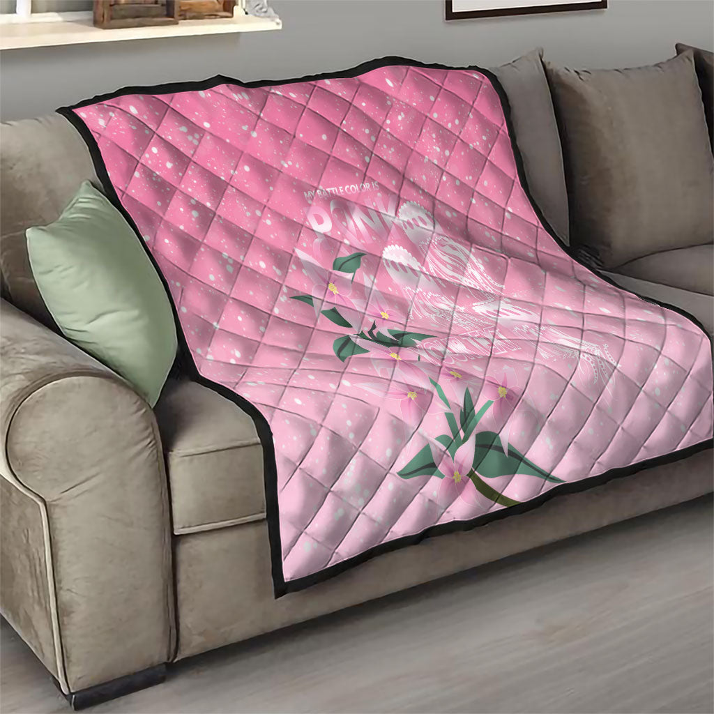 Personalised Pink Boronia of Hope Quilt Australia’s Fight Against Breast Cancer Support