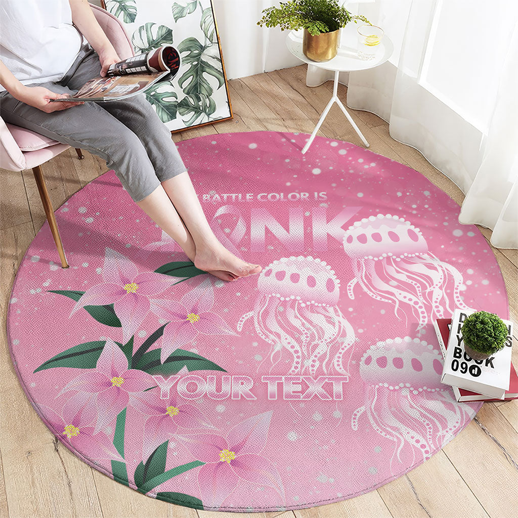 Personalised Pink Boronia of Hope Round Carpet Australia’s Fight Against Breast Cancer Support