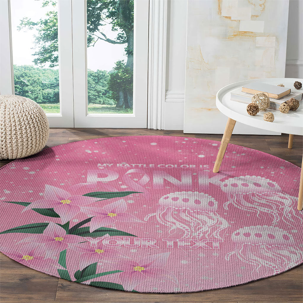 Personalised Pink Boronia of Hope Round Carpet Australia’s Fight Against Breast Cancer Support