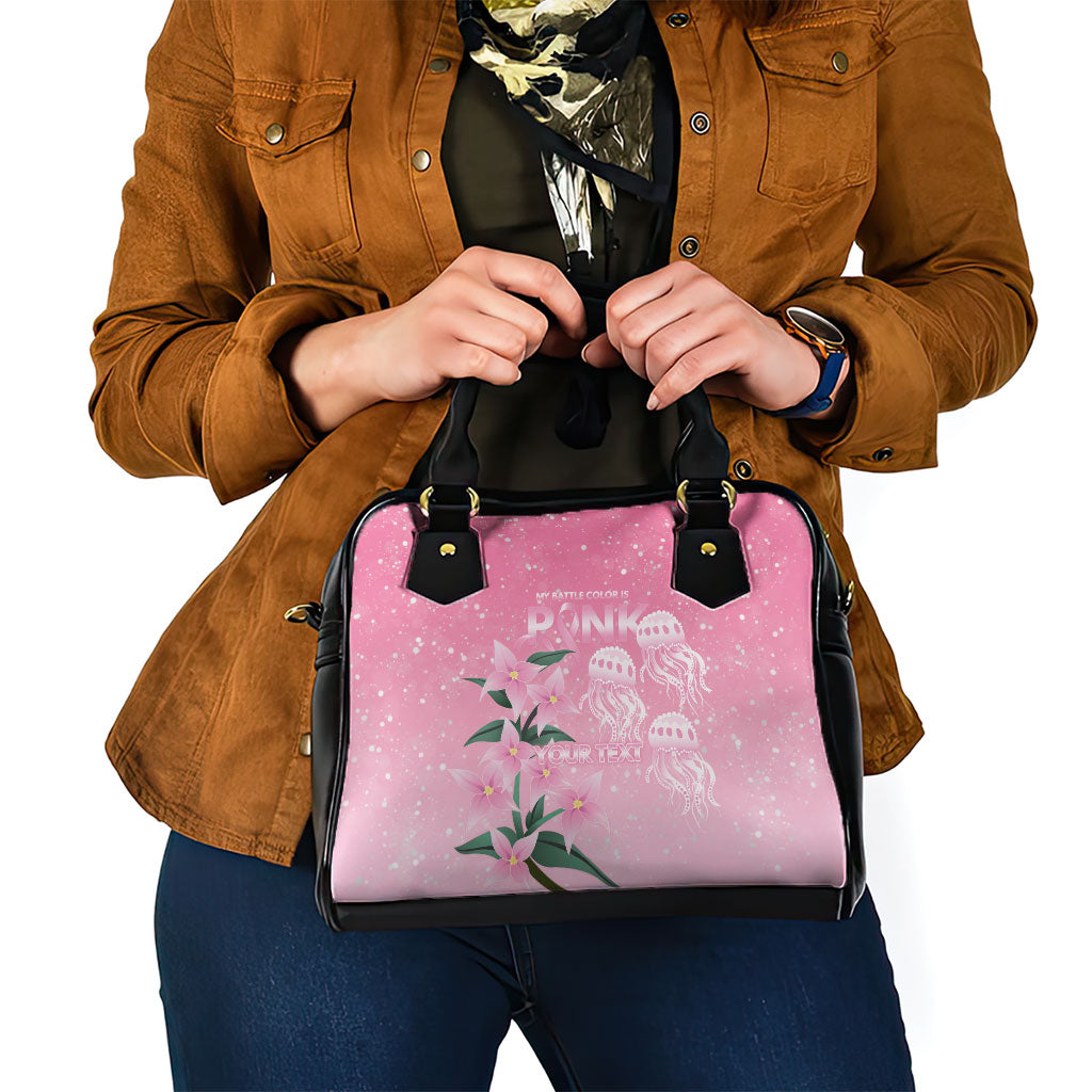 Personalised Pink Boronia of Hope Shoulder Handbag Australia’s Fight Against Breast Cancer Support