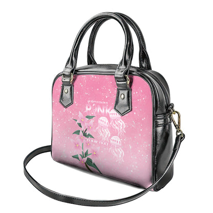 Personalised Pink Boronia of Hope Shoulder Handbag Australia’s Fight Against Breast Cancer Support