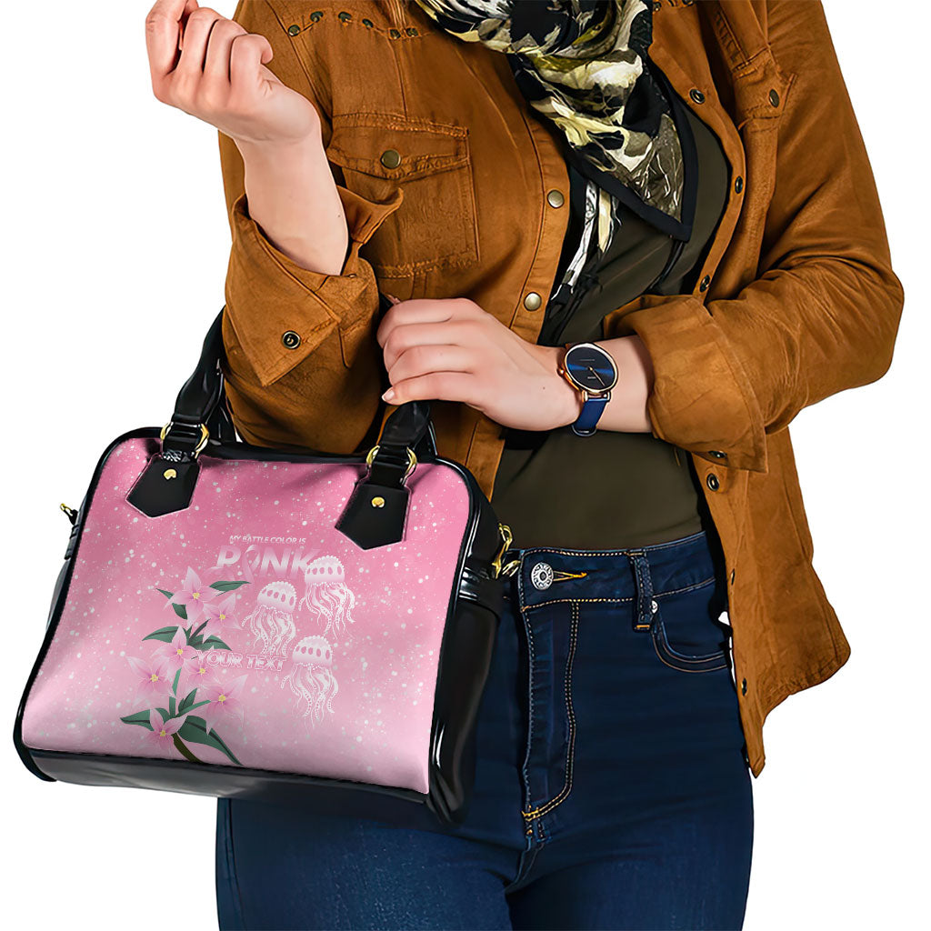 Personalised Pink Boronia of Hope Shoulder Handbag Australia’s Fight Against Breast Cancer Support