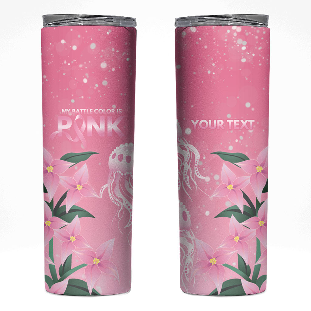 Personalised Pink Boronia of Hope Skinny Tumbler Australia’s Fight Against Breast Cancer Support