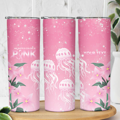 Personalised Pink Boronia of Hope Skinny Tumbler Australia’s Fight Against Breast Cancer Support