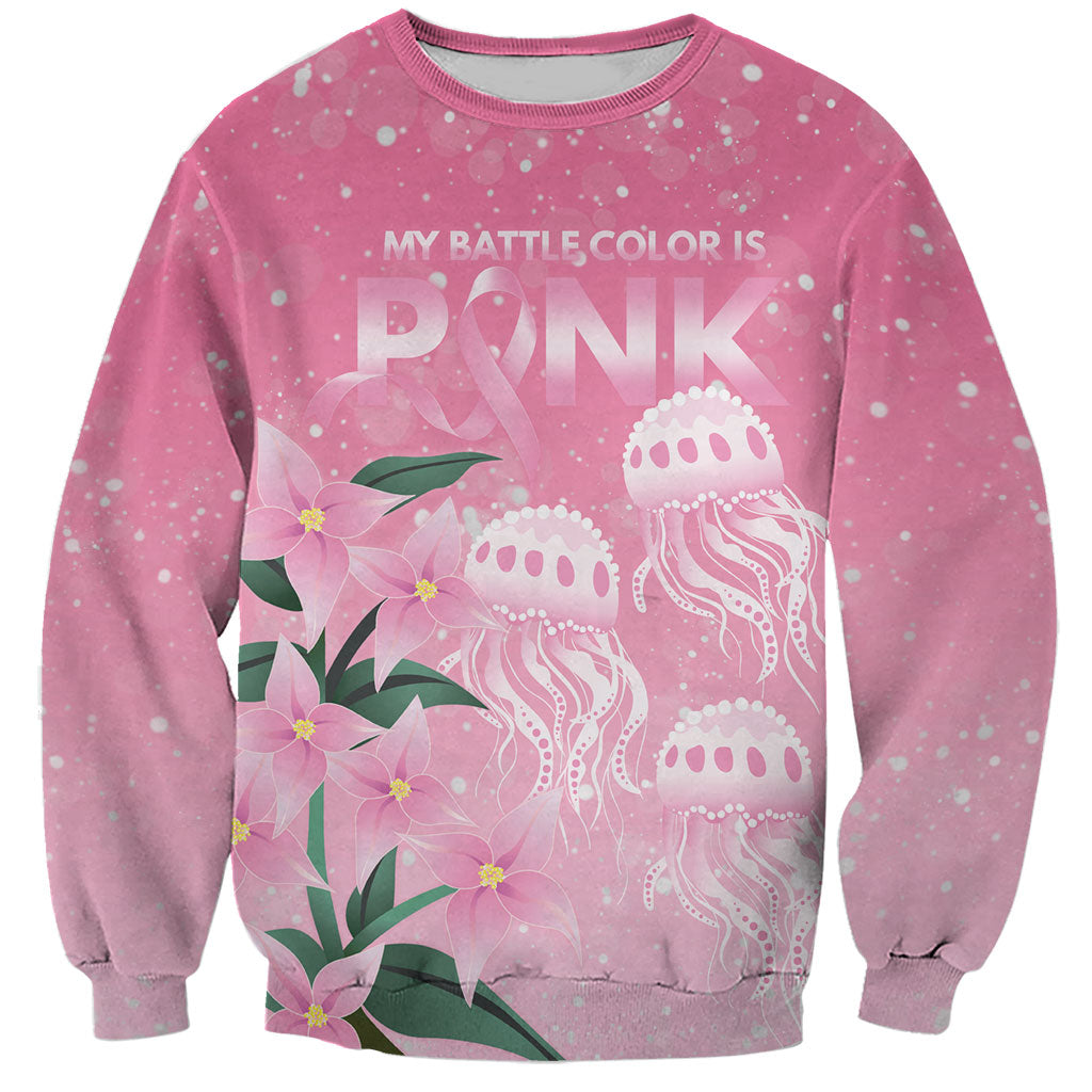 Personalised Pink Boronia of Hope Sweatshirt Australia’s Fight Against Breast Cancer Support