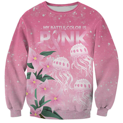 Personalised Pink Boronia of Hope Sweatshirt Australia’s Fight Against Breast Cancer Support