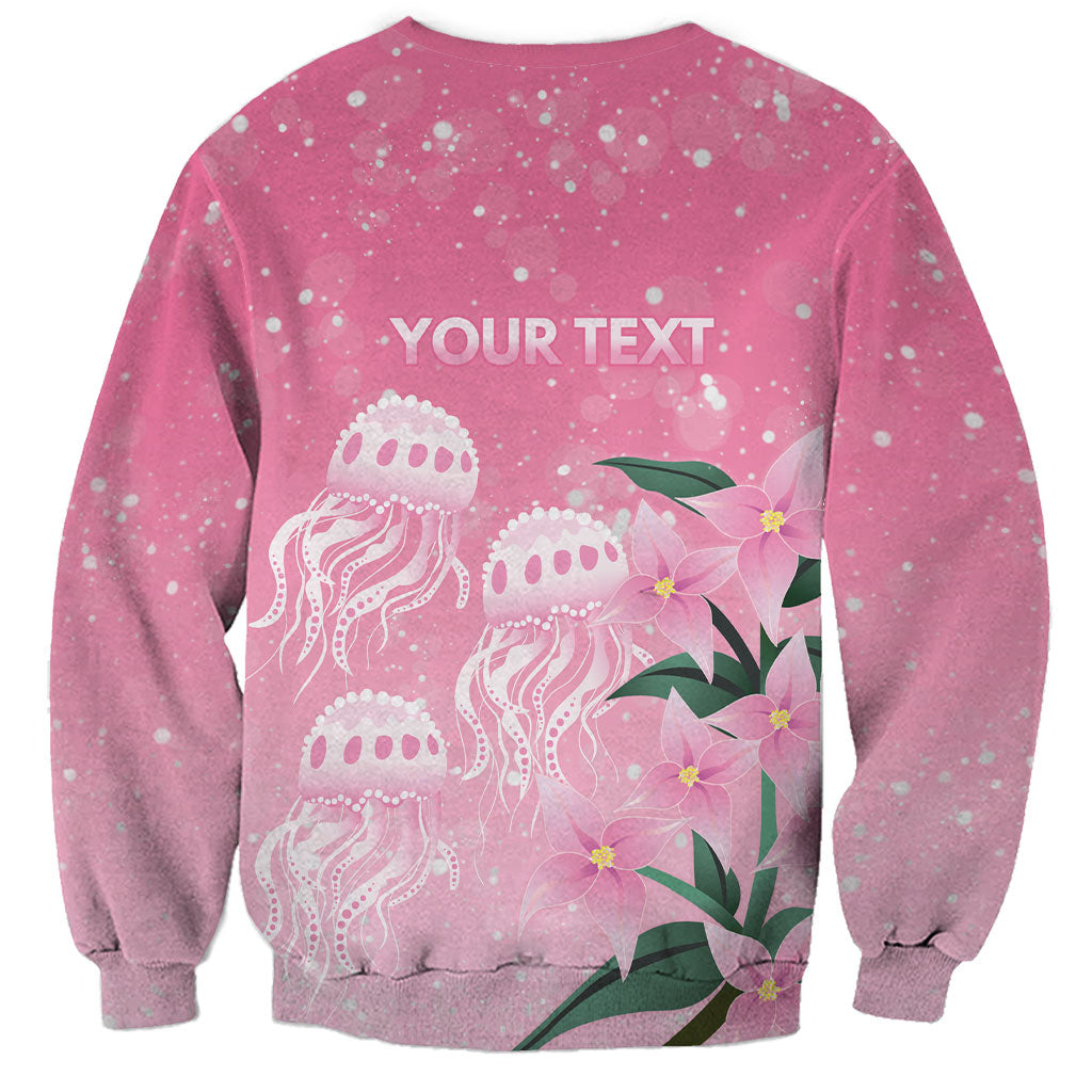 Personalised Pink Boronia of Hope Sweatshirt Australia’s Fight Against Breast Cancer Support