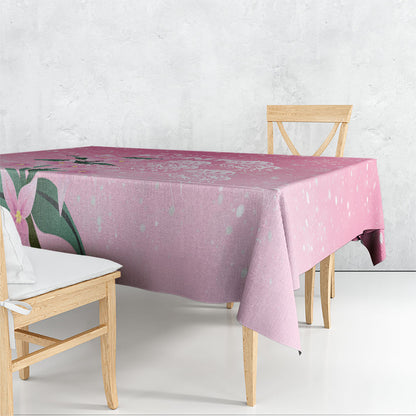 Personalised Pink Boronia of Hope Tablecloth Australia’s Fight Against Breast Cancer Support