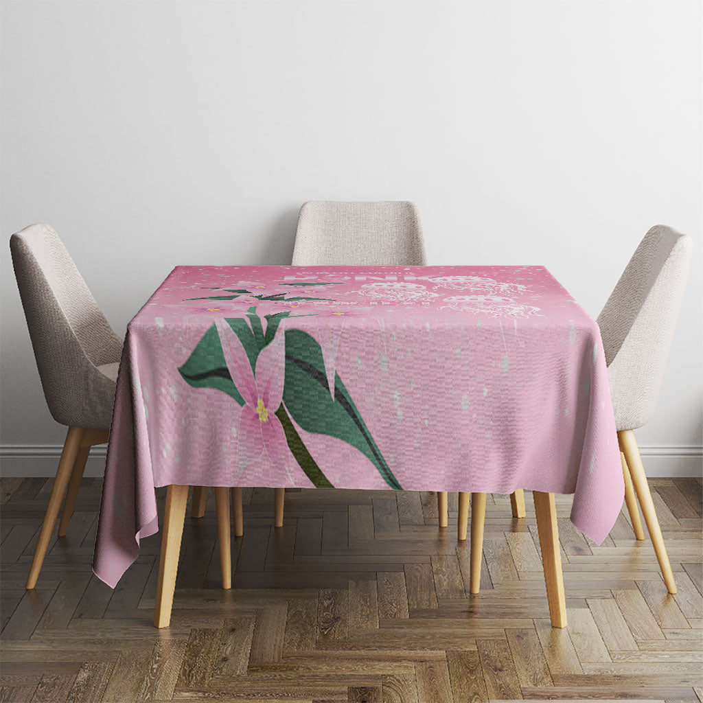 Personalised Pink Boronia of Hope Tablecloth Australia’s Fight Against Breast Cancer Support