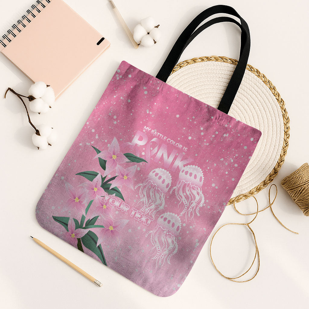 Personalised Pink Boronia of Hope Tote Bag Australia’s Fight Against Breast Cancer Support