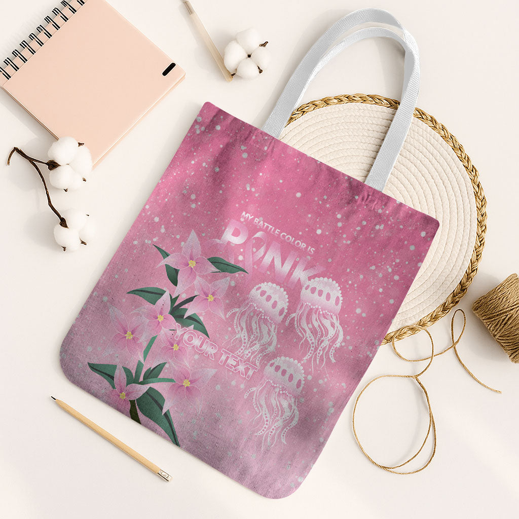 Personalised Pink Boronia of Hope Tote Bag Australia’s Fight Against Breast Cancer Support