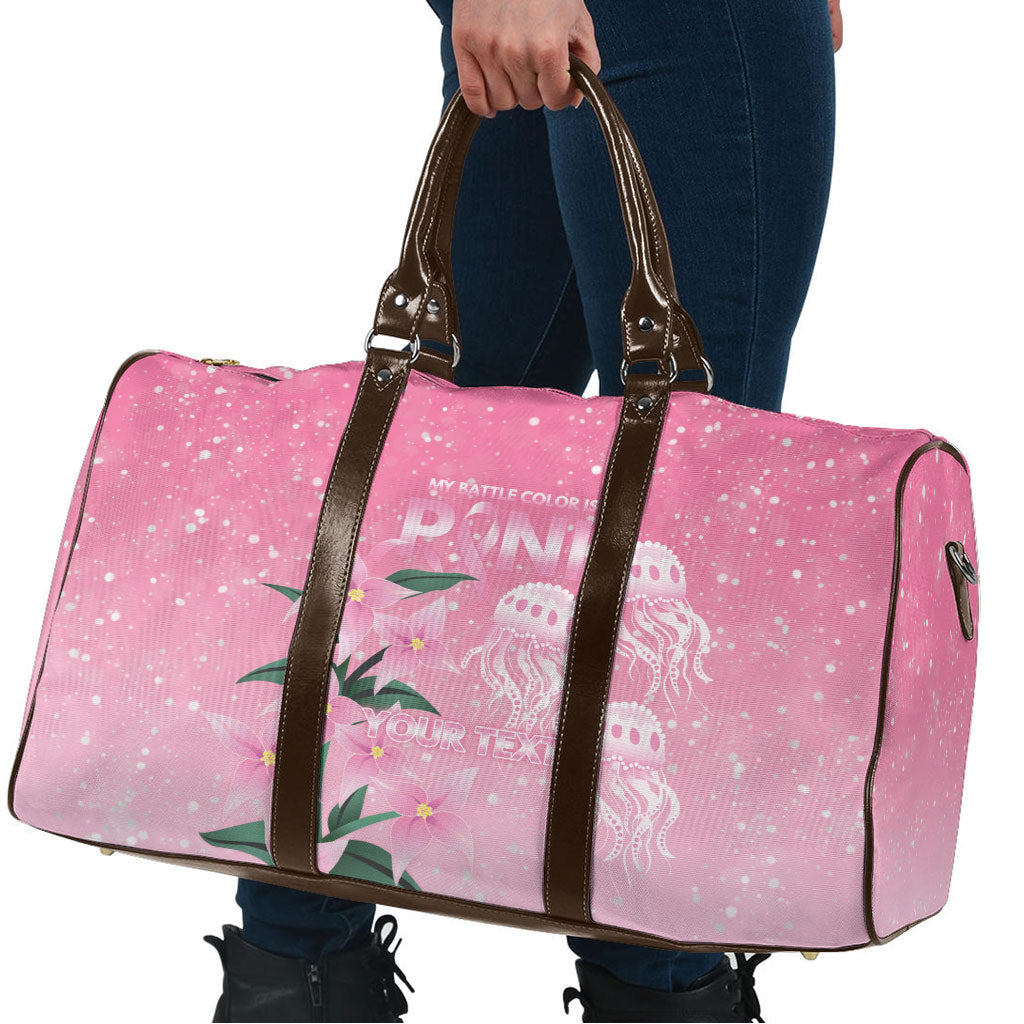 Personalised Pink Boronia of Hope Travel Bag Australia’s Fight Against Breast Cancer Support