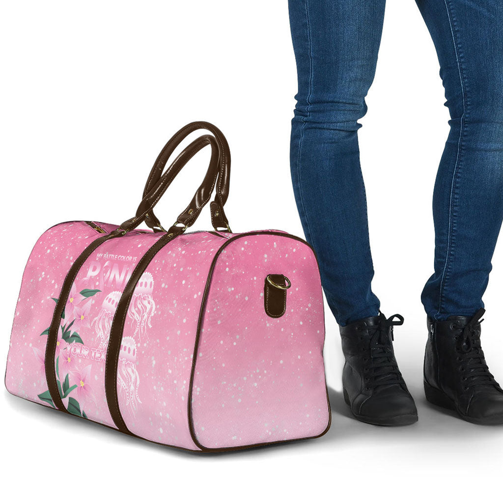 Personalised Pink Boronia of Hope Travel Bag Australia’s Fight Against Breast Cancer Support