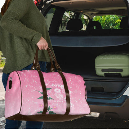 Personalised Pink Boronia of Hope Travel Bag Australia’s Fight Against Breast Cancer Support