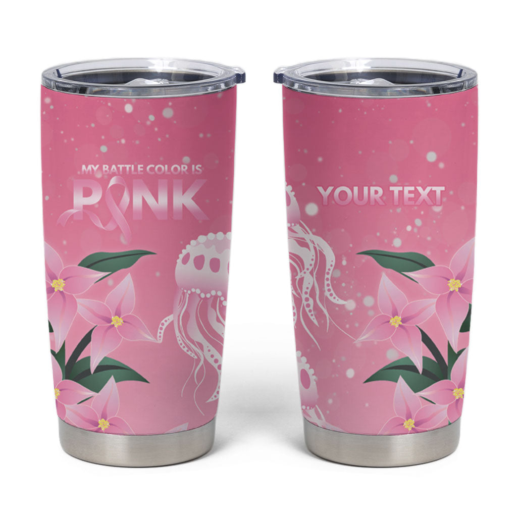 Personalised Pink Boronia of Hope Tumbler Cup Australia’s Fight Against Breast Cancer Support