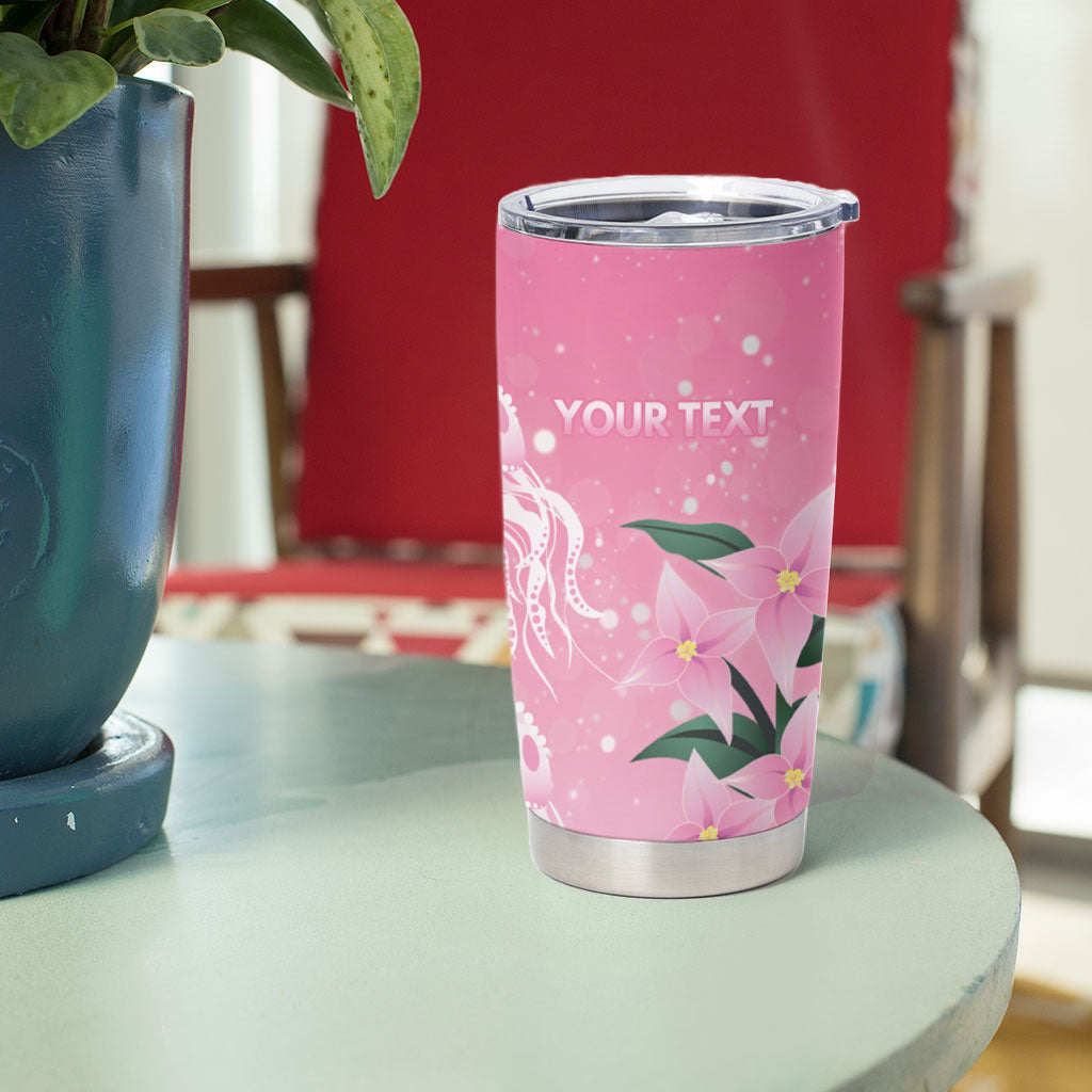 Personalised Pink Boronia of Hope Tumbler Cup Australia’s Fight Against Breast Cancer Support